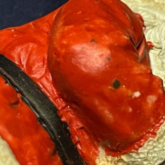 VTG Jaimy Santa Claus Christmas Tree Hanging Ornament Round Bottom Taiwan - Picture 12 of 13